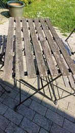 Tuintafel + 4 stoelen, Tuin en Terras, Ophalen, 4 zitplaatsen, Gebruikt, Aluminium