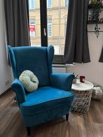 Ikea Strandmon Fauteuil blauw, Huis en Inrichting, Ophalen, Gebruikt, Eenpersoons