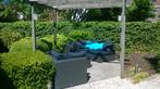 Loungeset + kussenbox, Jardin & Terrasse, Ensembles de jardin, Comme neuf, Enlèvement, 6 places, Osier