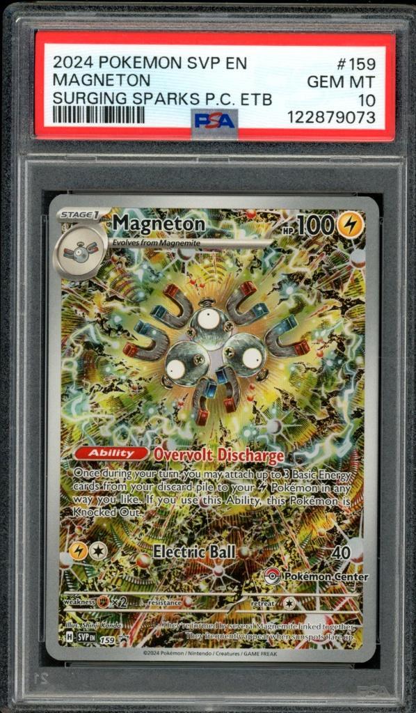 Magneton [Pokemon Center ETB Promo] PSA 10 - SVP159 - Promo, Hobby en Vrije tijd, Verzamelkaartspellen | Pokémon, Zo goed als nieuw