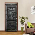 deco porte Mitrailleuse Armoire Modèle Simulation Autocollan, Ophalen of Verzenden, Nieuw