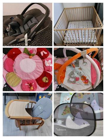 Parc, chaise bébé, tente de jeux, tour de parc, tapis de jeu, Enlèvement, Comme neuf, Carré, Tapis de parc