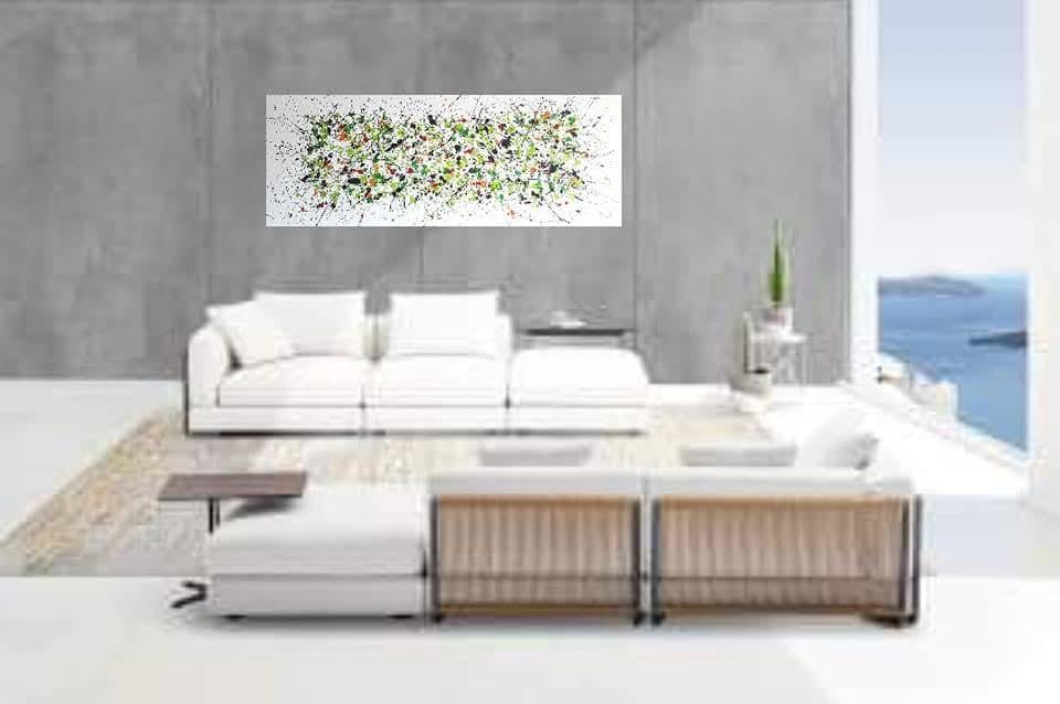 Happy life, Antiek en Kunst, Kunst | Schilderijen | Abstract, Ophalen