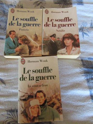 E 3 romans de Herman Wouk le souffle de la guerre J'ai Lu, Enlèvement, Utilisé