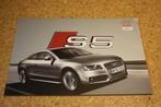 Audi S5 brochure 2007, Boeken, Catalogussen en Folders, Folder, Ophalen of Verzenden, Zo goed als nieuw