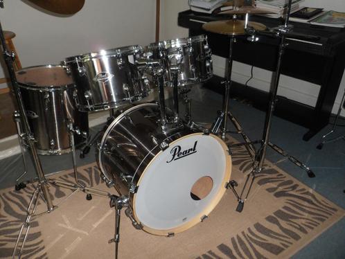 top occasie, PEARL Export 5-delig, hardware, symbals, kruk, Musique & Instruments, Batteries & Percussions, Comme neuf, Pearl