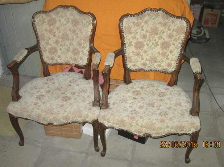 vintage zeteltjes, Antiek en Kunst, Antiek | Meubels | Stoelen en Sofa's, Ophalen