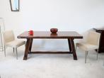 table de ferme en bois brut vintage meuble salon cuisine, Rectangulaire, Autres essences de bois, 150 à 200 cm, Utilisé