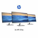 3x HP 27es - 27" LED - Full HD - 1920 x 1080, Computers en Software, Monitoren, Gebruikt, IPS, Full HD, HP