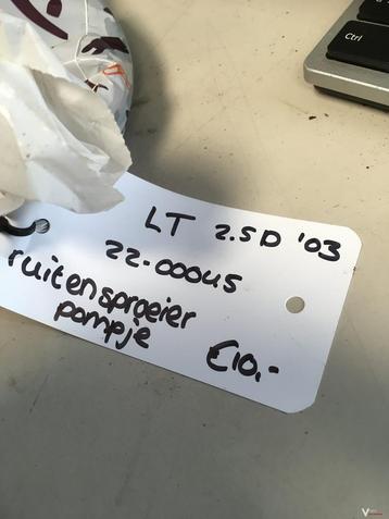 vw LT '03 2.5 TD ruitensproeierpompje beschikbaar voor biedingen
