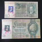10,50 Reichsmark Allemagne set Troisième Reich, Timbres & Monnaies, Billets de banque | Europe | Billets non-euro, Série, Enlèvement ou Envoi
