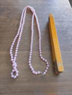 Roze kleine pareltjes halsketting dames, Handtassen en Accessoires, Kettingen, Ophalen of Verzenden, Gebruikt, Roze