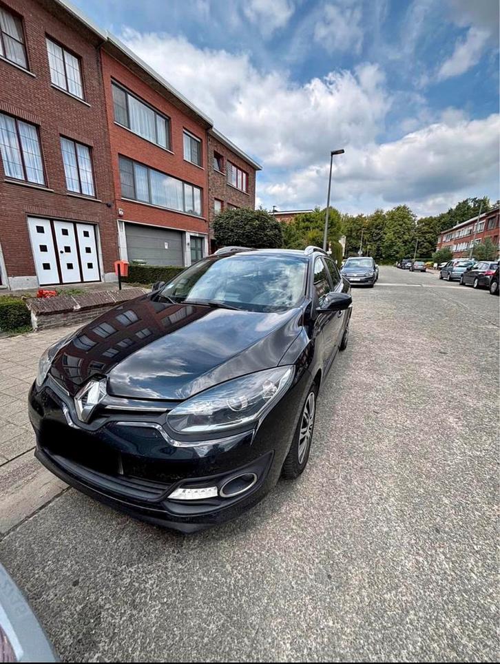 Lichte vrachtwagen Renault Megane 2016 Euro 6B, Auto's, Renault, Mégane, Diesel, Euro 6, 5 deurs, Handgeschakeld, Zwart, Grijs