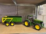 John Deere met kiepwagen, Ophalen, Gebruikt