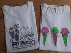 Maat 152 - Gymp - set van 2x witte T-shirt, Ophalen of Verzenden, Zo goed als nieuw, Meisje, Shirt of Longsleeve
