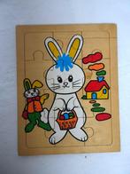 Houten puzzel het konijn, Kinderen en Baby's, Speelgoed | Houten speelgoed, Overige typen, Gebruikt, Ophalen of Verzenden