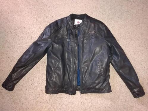 Zwarte leren jas van Petrol Industries, Kleding | Heren, Jassen | Zomer, Zo goed als nieuw, Maat 52/54 (L), Zwart, Ophalen of Verzenden