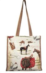 handtas met paardenmotief, Ophalen of Verzenden, Nieuw, Bruin, Handtas