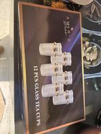 12 theetassen, Enlèvement ou Envoi, Neuf, Verre, Verre ou Verres