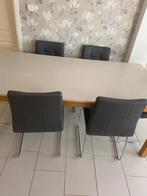 Tafel met stoelen, Huis en Inrichting, Complete eetkamers, Ophalen, Gebruikt, 4 tot 6 stoelen