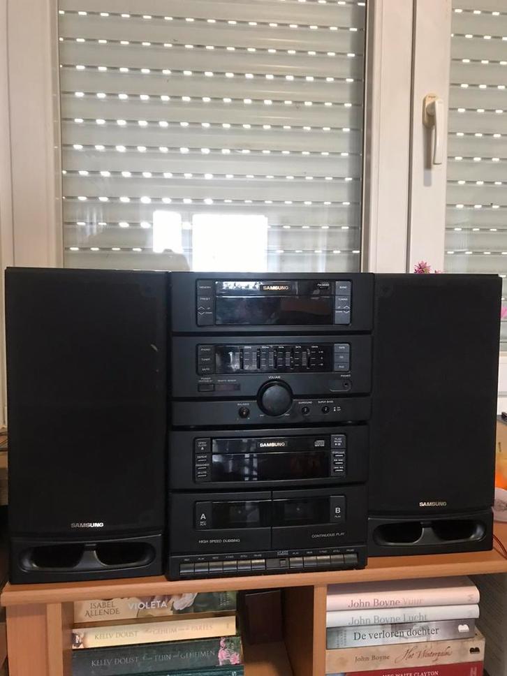 Samsung stereo keten, Audio, Tv en Foto, Stereoketens, Zo goed als nieuw, Cassettedeck, Cd-speler, Tuner of Radio, Speakers, Overige merken