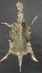 peau de cuir fourrure astrakan vert kaki x doré, Hobby & Loisirs créatifs, Tissus & Chiffons, Neuf, Moins de 30 cm, Vert, 30 à 200 cm