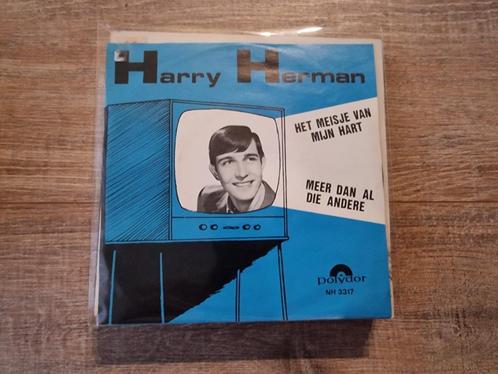 45T Harry Herman - Het meisje van mijn hart, CD & DVD, Vinyles Singles, Utilisé, Single, En néerlandais, 7 pouces, Enlèvement ou Envoi
