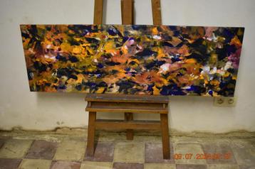 Abstract schilderij, serie nr. (69) van Joky Kamo beschikbaar voor biedingen