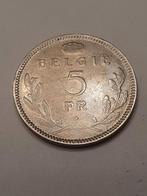 5 frank 1936 vlaams b slag type Rau groot model leopold 3, Postzegels en Munten, Ophalen of Verzenden, Losse munt