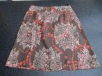 nieuwe rok Pauline B. zijdeT2 = medium A- lijn bruin bloemen, Maat 38/40 (M), Bruin, Ophalen of Verzenden, Pauline B.
