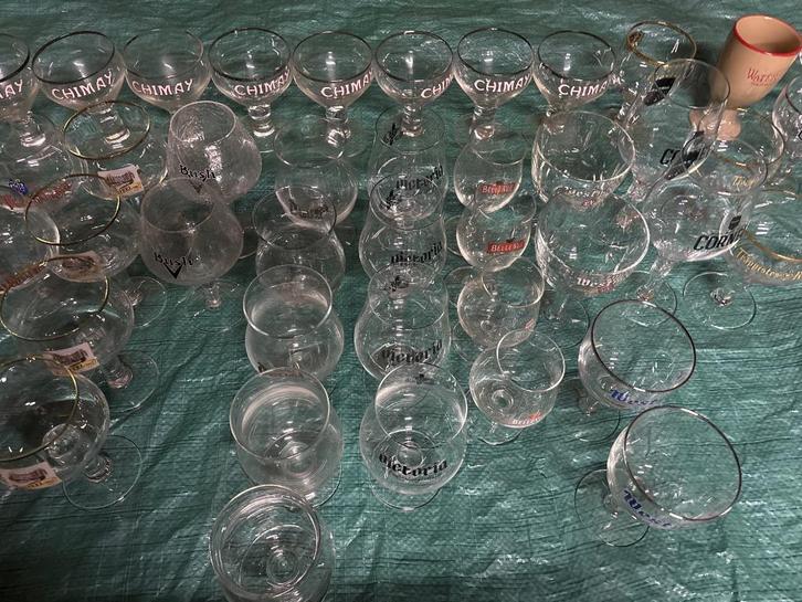 Verres à bières Chimay Kasteel Duvel Westmalle Rochefort…, Huis en Inrichting, Keuken | Servies, Gebruikt, Glas of Glazen, Overige stijlen