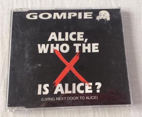 CD Maxi Single Gompie Alice, who the X is Alice?, CD & DVD, CD Singles, Utilisé, Autres genres, 2 à 5 singles, Maxi-single, Enlèvement ou Envoi