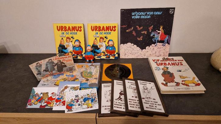Lot Urbanus spullen, enkele gesigneerd, Verzamelen, Muziek, Artiesten en Beroemdheden, Zo goed als nieuw, Overige typen, Gesigneerd
