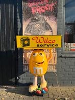 Wilco Accus oude reclame lichtbak, Verzamelen, Ophalen, Gebruikt, Lichtbak of (neon) lamp