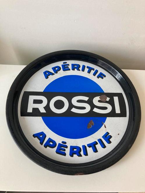 Rossi Apéritif emaille plateau, Verzamelen, Biermerken, Gebruikt, Ophalen of Verzenden