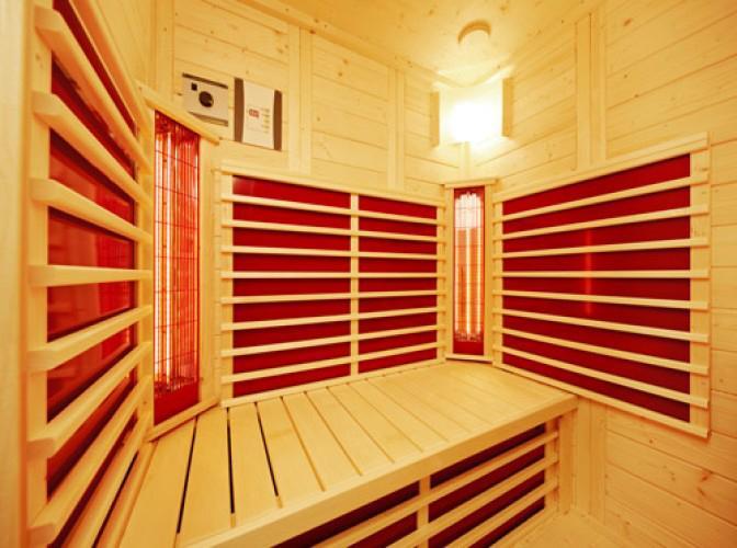 Sauna Triosol Natura 148 (3 personen), Sports & Fitness, Sauna, Comme neuf, Sauna complet, Enlèvement