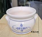 bloempotje Oost-Duitse keramiek GDR 633-14 wit & blauw, Ophalen