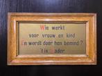 Vintage oude spreuk over VADER, Ophalen of Verzenden