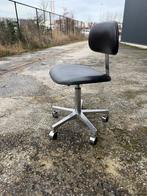 Vintage Industriële Cofemo Bureaustoel - Chroom & Leder, Enlèvement, Utilisé, Chaise de bureau, Ergonomique