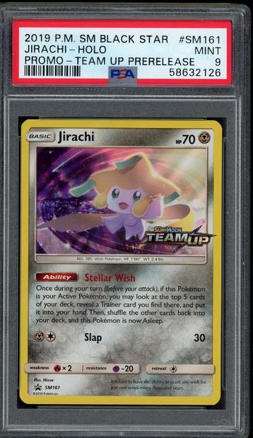 Jirachi Holo [Pre-Release] PSA 9 - SM161 - Sun & Moon Promo beschikbaar voor biedingen