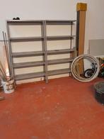 2 Opbergrekken  metaal, Ophalen, Gebruikt