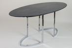 Vintage tafel Saporiti 70s, 200 cm of meer, 70ies, 100 tot 150 cm, Metaal