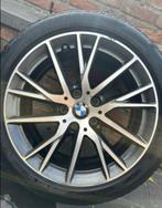 4 jantes BMW 17’’ avec pneus 195/55 R17  92H M+S, Ophalen, Gebruikt, 17 inch, Winterbanden