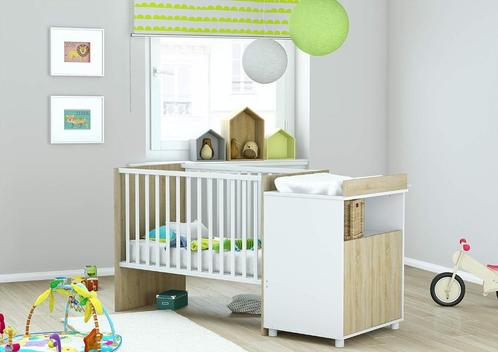 Doorgroeibed en commode in één, Kinderen en Baby's, Kinderkamer | Bedden, Gebruikt, Lattenbodem, Matras, Ophalen