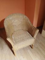 2 rieten zeteltjes!, Huis en Inrichting, Fauteuils, Ophalen