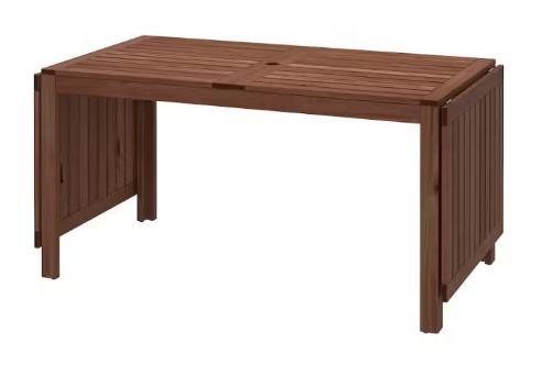 IKEA ÄPPLARÖ Extendable Outdoor Table — 140/200/260 x 76 cm, Jardin & Terrasse, Tables de jardin, Comme neuf, Rectangulaire, Bois de teck