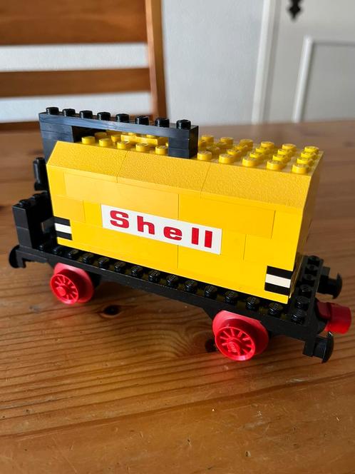 Lego 136 Classic Shell trein wagon 4,5/12 volt jaren ‘70, Enfants & Bébés, Jouets | Duplo & Lego, Utilisé, Lego, Ensemble complet