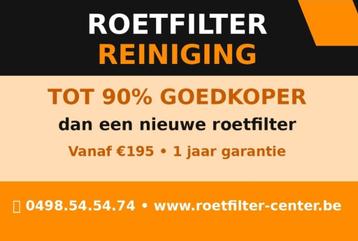 Roetfilter professioneel reinigen/1 jaar garantie/24u klaar  beschikbaar voor biedingen