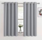 Set de rideaux Blackout gris 117 x 137 chambre à coucher, Maison & Meubles, Neuf, Gris, Enlèvement ou Envoi, 100 à 150 cm