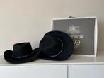 1x Stetson Amasa cowboy hoed zwart , al 1 verkocht!, Ophalen of Verzenden, Zo goed als nieuw, Hoed